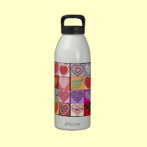 HEART PATCHES water bottles