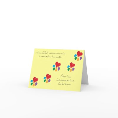 Heart-Paw_"Footprints on the Heart" pet sympathy Cards by Artful_Animalz