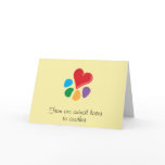 Heart-Paw_"From one animal lover" Valentine's Greeting Card