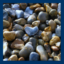 Heart Pebble Design Poster posters