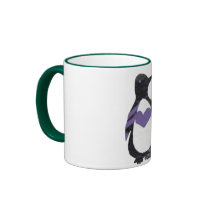 heart penguin mugs