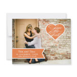 Heart  |  Photo Save the Date Announcement invitations