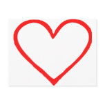 Heart postcards