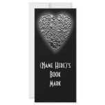 Heart. Printed Gray Pattern. Rack Card