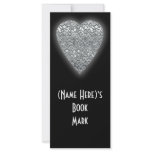 Heart. Printed Light Gray and Mid Gray Pattern. Custom Rack Card