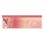 heart profile card business cards