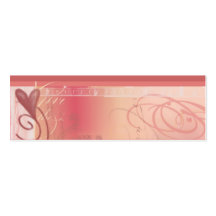 heart profile card business card templates