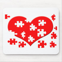 Heart Puzzle Mousepad