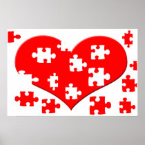 Heart Puzzle Poster