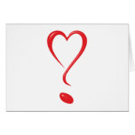 Heart question heart question heart question Marks Greeting Card