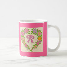 Heart Quilt., Happy Mothers   Day Coffee Mugs