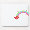 Heart Rainbow mousepads