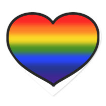 (Heart) Rainbow sticker