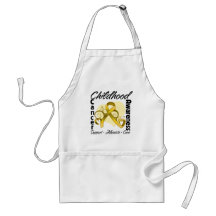 Heart Ribbon - Childhood Cancer Awareness Aprons