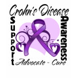 Heart Ribbon - Crohn's Disease Awareness t-shirts