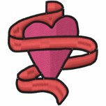 Heart Ribbon Custom Monogrammed Embroidered Shirt embroidered shirts