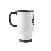 Heart Ribbon Domestic Violence & Sexual Assault Coffee Mugs