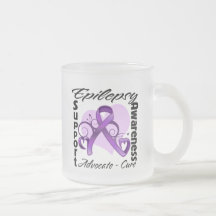 Heart Ribbon - Epilepsy Awareness Coffee Mugs