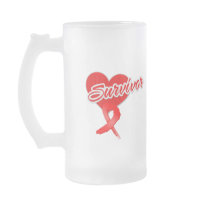 Heart Ribbon - Heart Disease Survivor Coffee Mugs