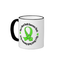 Heart Ribbon May is Mental Health Awareness Month Mug
