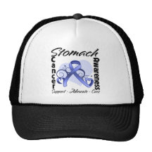 Heart Ribbon - Stomach Cancer Awareness Hat