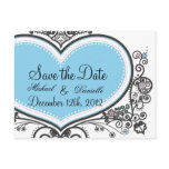 Heart Save the Date Postcard