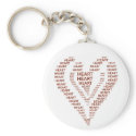 HEART-saying keychains