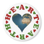 Heart Shaped Earth anagram magnets