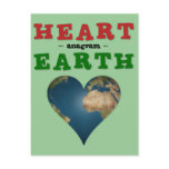 Heart Shaped Earth anagram postcards