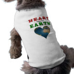 Heart shaped Earth pet clothing