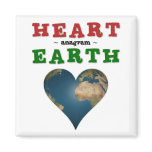 Heart shaped Earth magnets