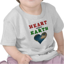 Heart shaped Earth T-shirts
