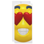 heart shaped eyes smiley rack card