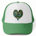 Heart Shaped Peacock Feather Hat