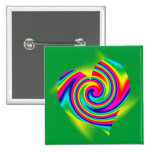 Heart Shaped Rainbow Twirl Pins