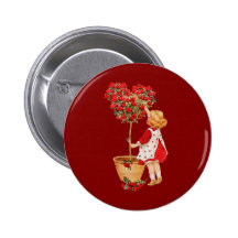 Heart Shaped Topiary Pin