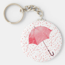 HEART SHOWERS by SHARON SHARPE Key Chain