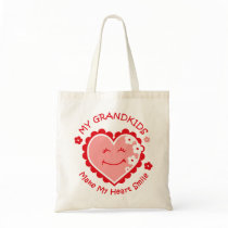 Heart Smile Grandkids Tote Bag