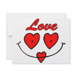 Heart Smiley Face Personalized Invites