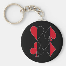 Heart Spade Diamond Club Keychain