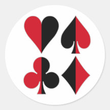 Heart Spade Diamond Club Sticker