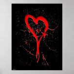 Heart Splat Poster posters