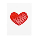 Heart (Squiggly) postcards