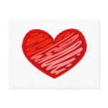 Heart (Squiggly) postcards