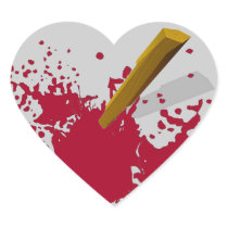 Heart Stake Heart Sticker