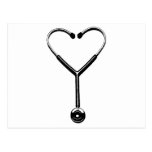 Heart Stethescope Post Card