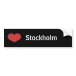 Heart Stockholm bumper stickers