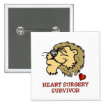 Heart Surgery Survivor Lion Pins