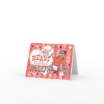 Heart Tamer Retro Valentine Card
