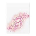 Heart Tattoo with Flowers postcards